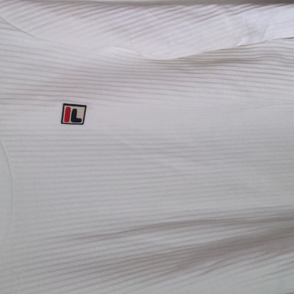 FILA Women's Size US XL White Spell Out Long Wide Sleeve One Piece Body Suit - Picture 2 of 9